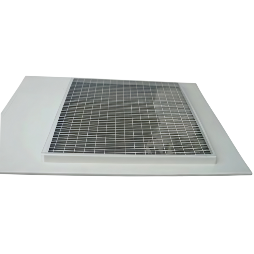 Protective grille of a slope-type FRP rooftop fan